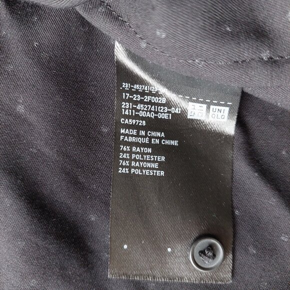 Uniqlo Dot Pattern Rayon Long Sleeve  Blouse, Women's XS - Picture 5 of 6